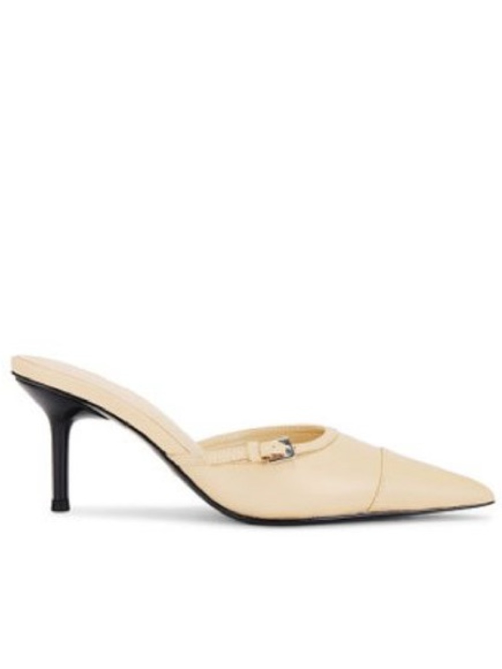 RAYE Freya Mule in Cream | SLIGHTLY USED